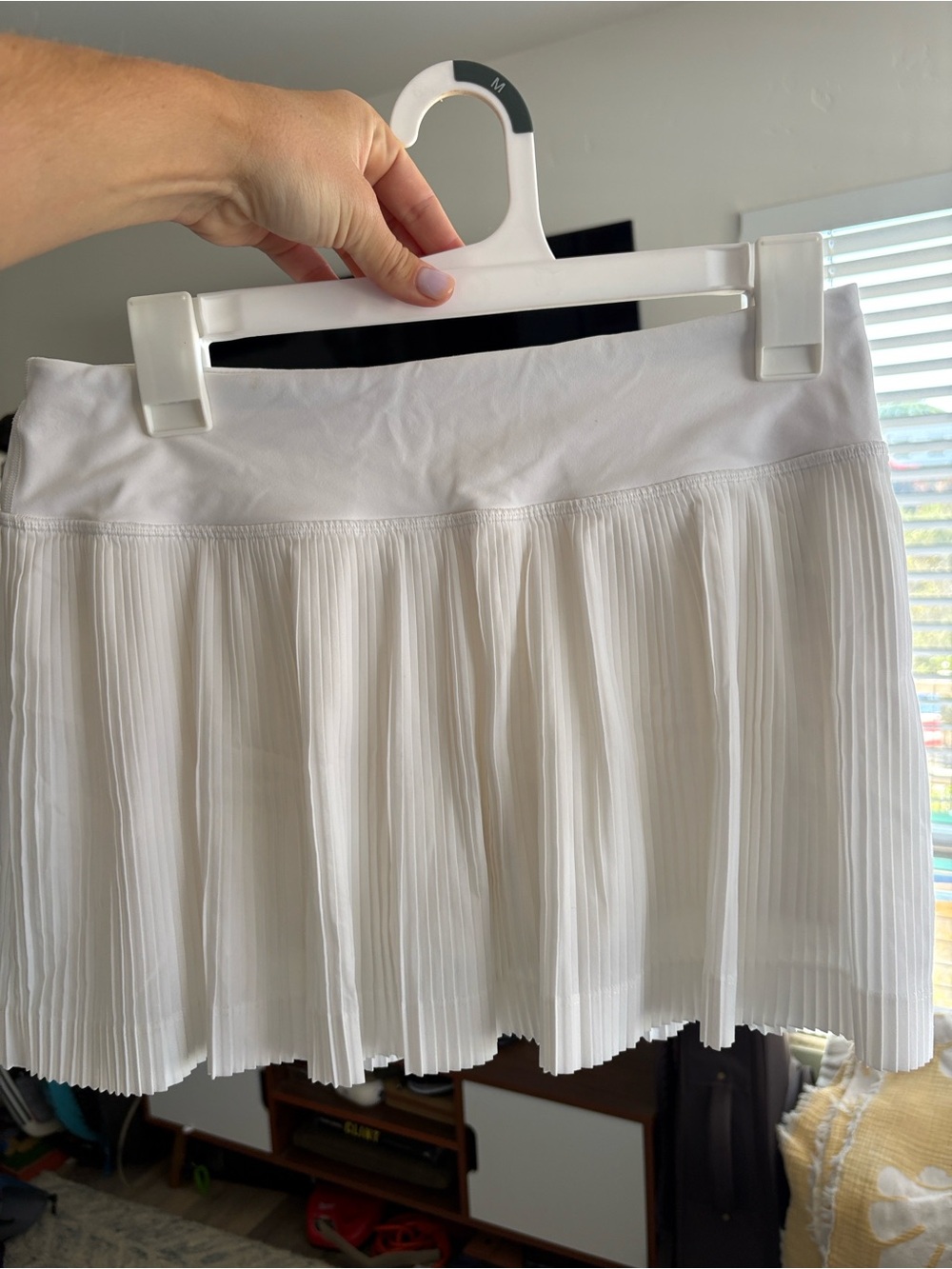 lululemon athletica Cream Pleated Skater Skirt